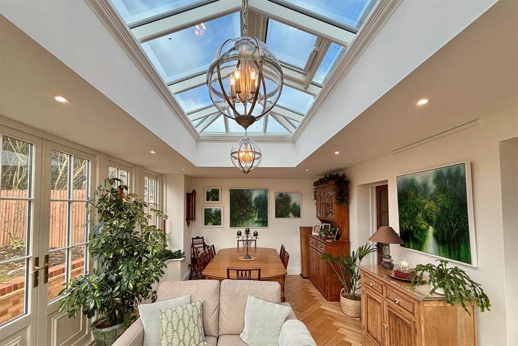 hardwood lantern with additional. decorative cornice option C