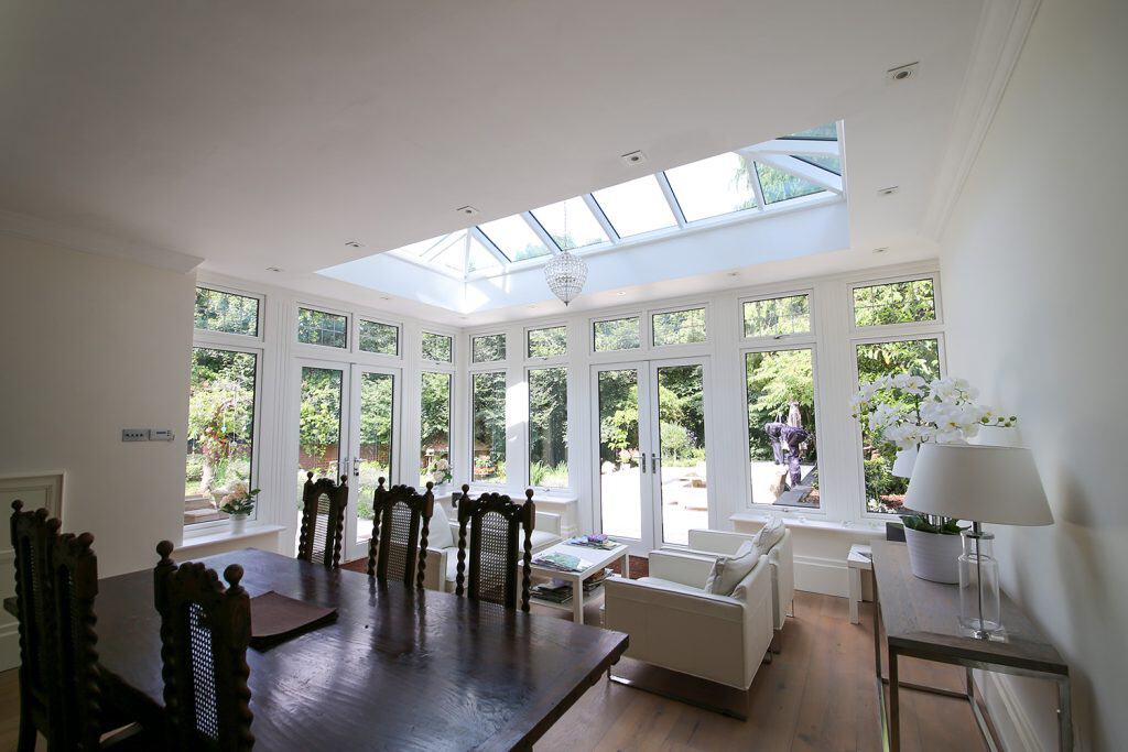 Hitchin orangery flush ceiling internally
