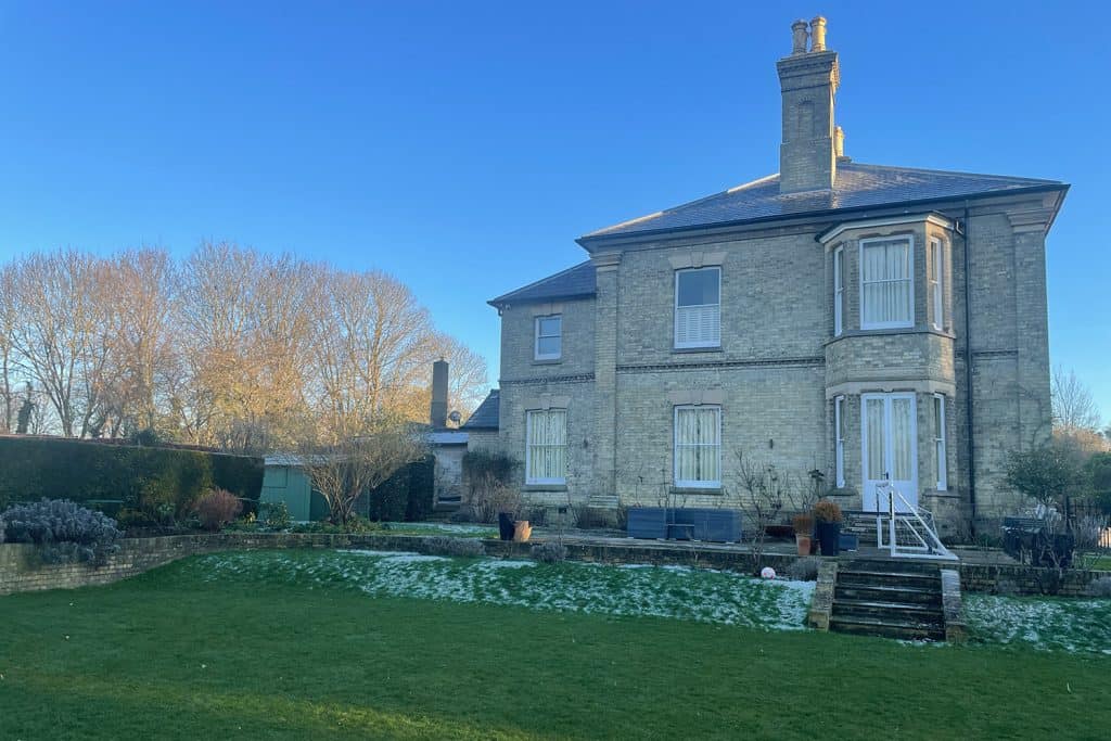 Victorian villa in Hertfordshire before the orangery extension